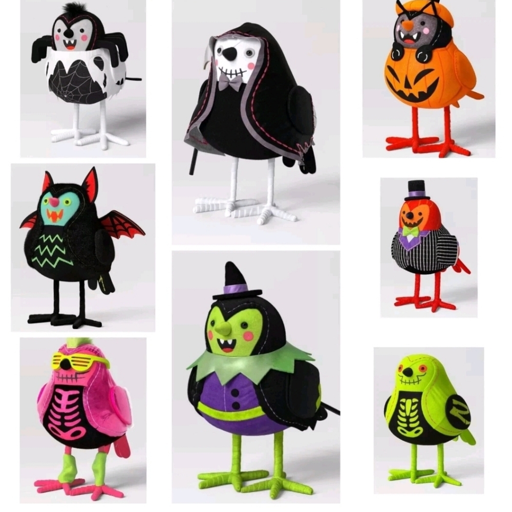 2024 Target Hyde & EEK Bird ~  Featherly Friends Halloween Set Of 8